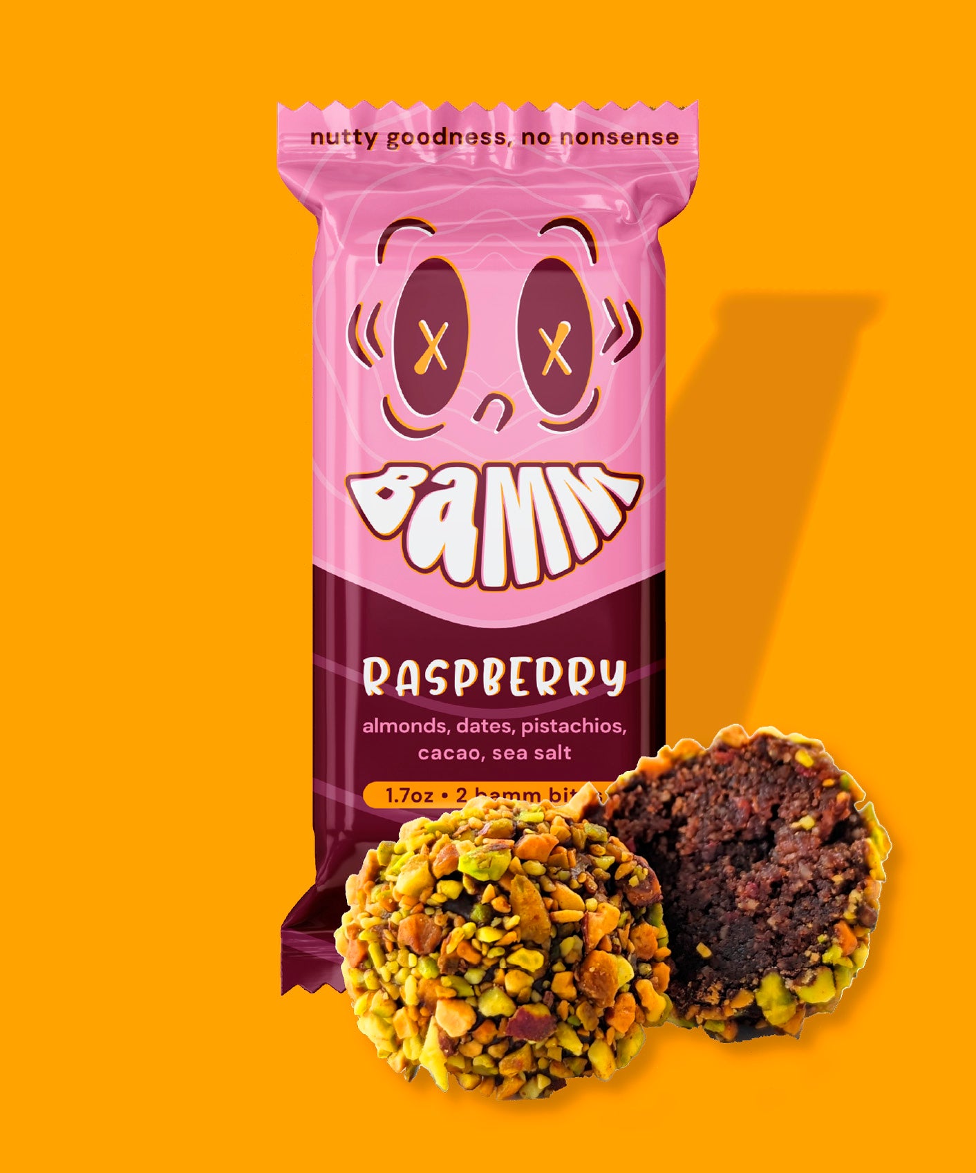 Raspberry Bamm Bites 12 Pack